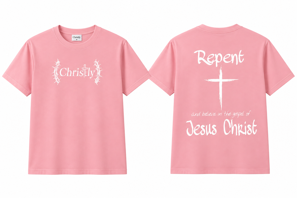 CHRISTLY Signature Tee - Pink