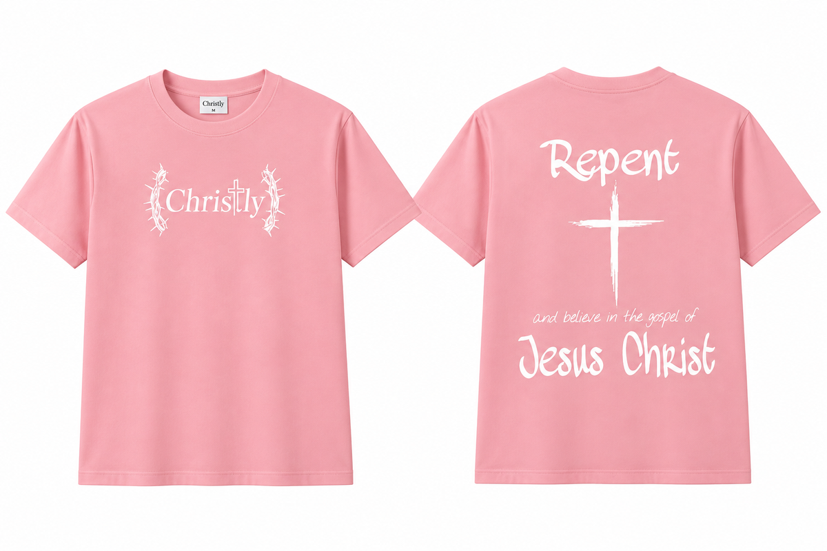 CHRISTLY Signature Tee - Pink