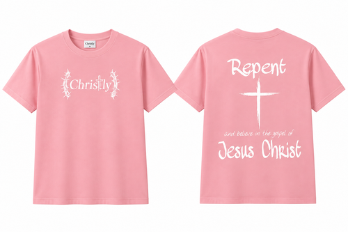 CHRISTLY Signature Tee - Pink