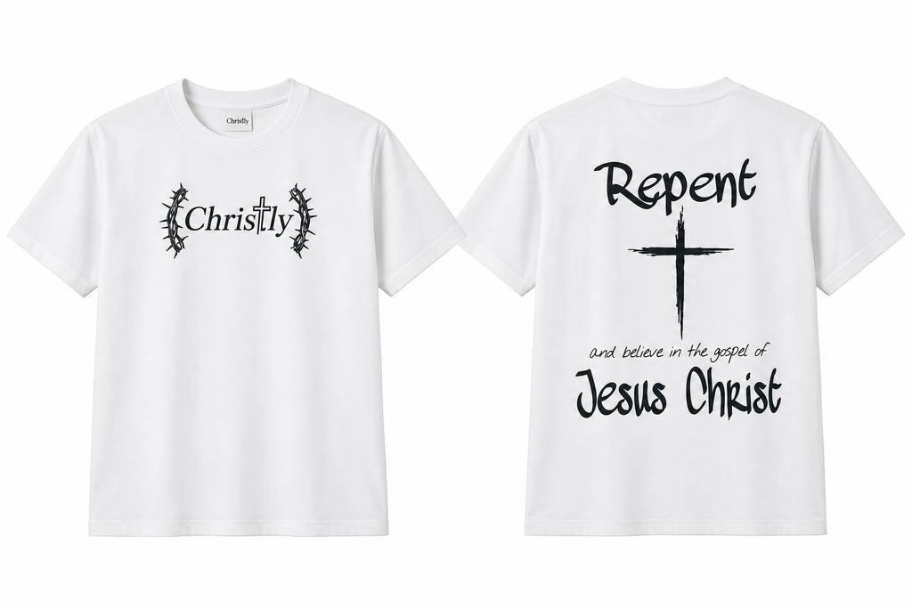 CHRISTLY Signature Tee - White