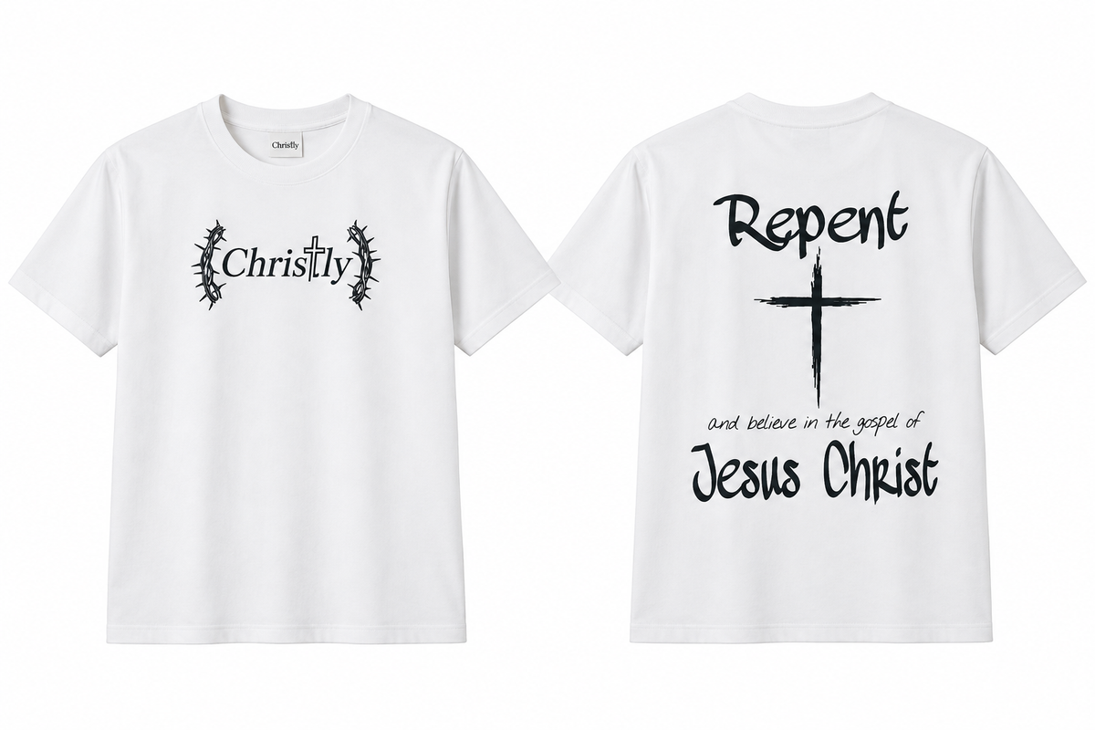 CHRISTLY Signature Tee - White