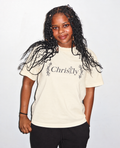 CHRISTLY Signature Tee - Cream